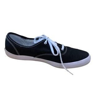 Keds‎ black low top women’s tennis  shoes lace up size 9 memory foam insole